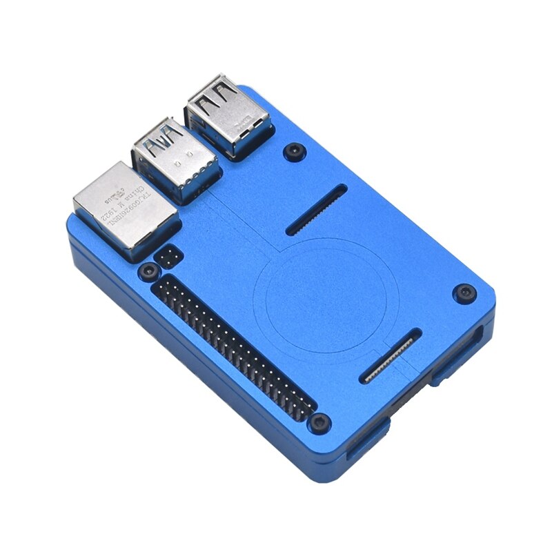 Aluminium Case Ultradunne Cnc Metalen Shell Passieve Koeling Behuizing Voor Raspberry Pi 4 Model B