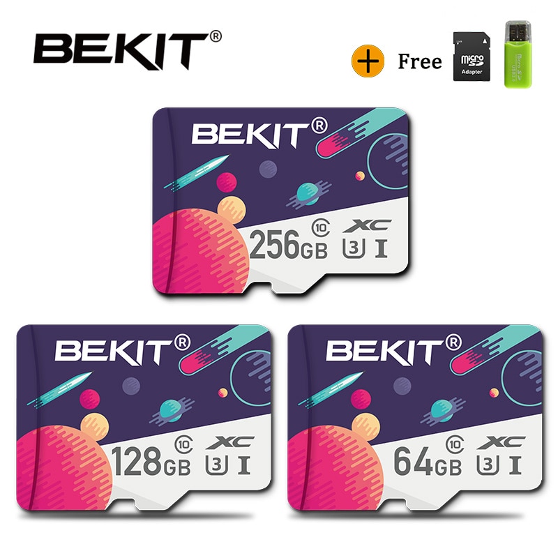 Bekit-Mini tarjeta TF/SD Original para teléfono, 256GB, 128GB, 64GB, 32GB, 16GB, 8GB, Class10 U1 U3