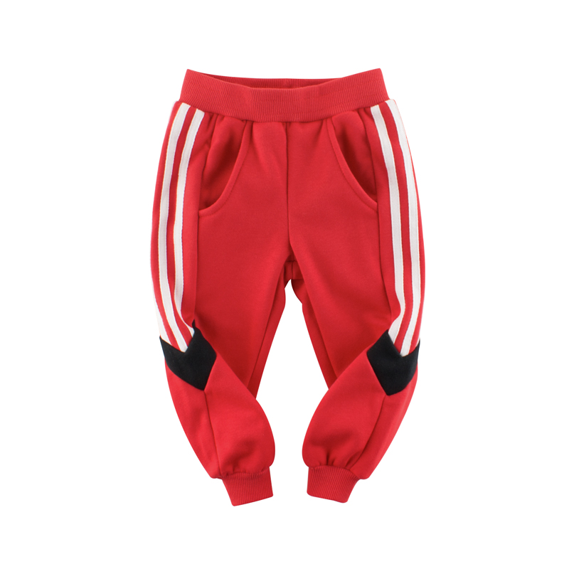 Rød efterårs drenge fløjlsbukser bomuld varm teen tøj fest lille barn komfortable bløde bukser til børn børn