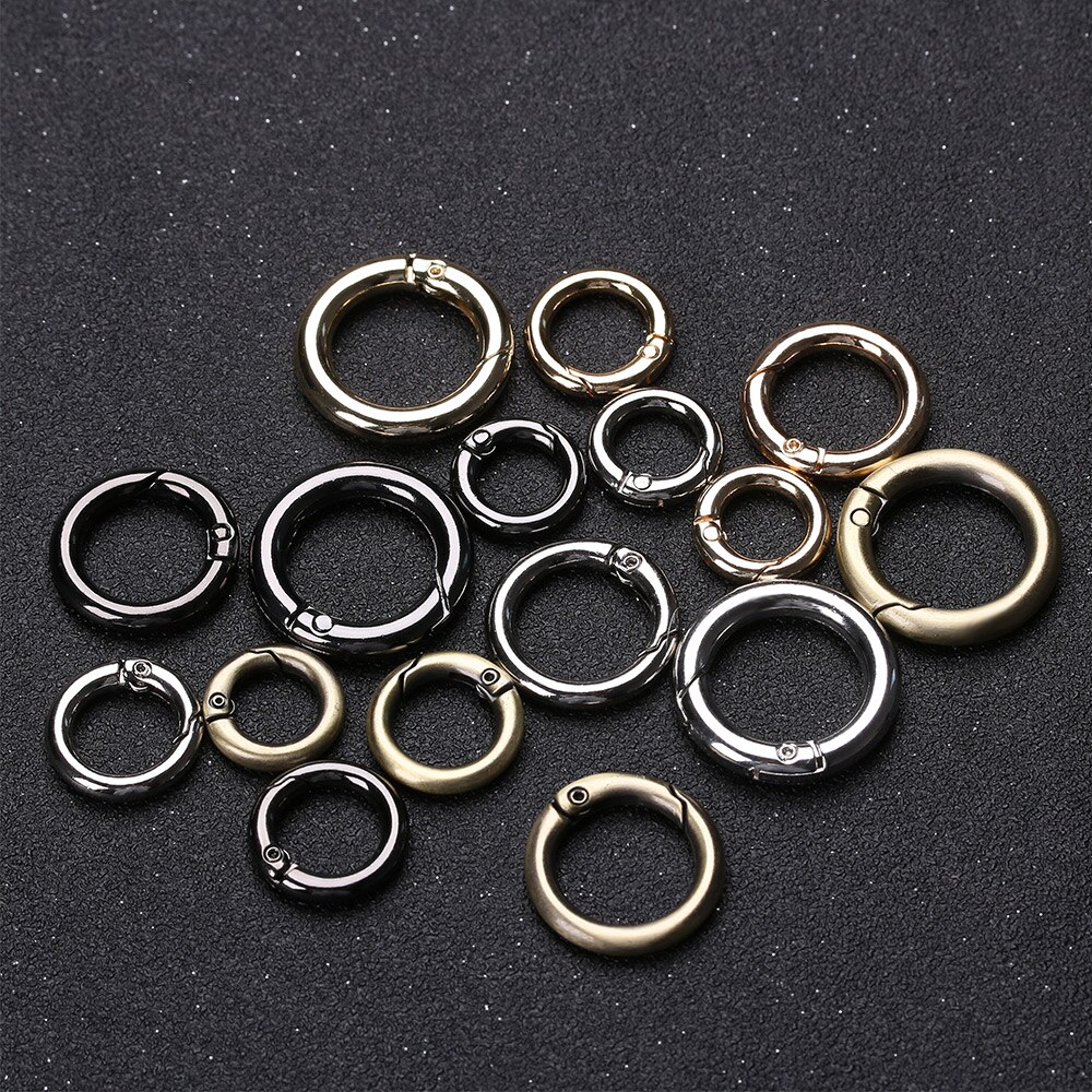 2 Stuks Riem Gesp Clips Trigger Bagage Leathercraft Spring Gate Sluiting O Ring Hond Sleutelhanger Karabijnhaak Tas Accessoires
