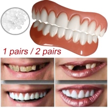 Dentaduras cosméticas para mujeres y hombres, cuidado bucal, belleza, superior/inferior