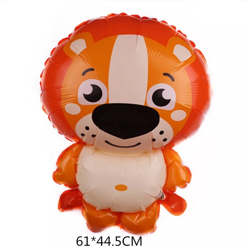 Cartoon Animal Foil Balloons squirrel Ballon Fox flamingos Air balloon Birthday party decorations Kids hedgehog Inflatable toys: lion