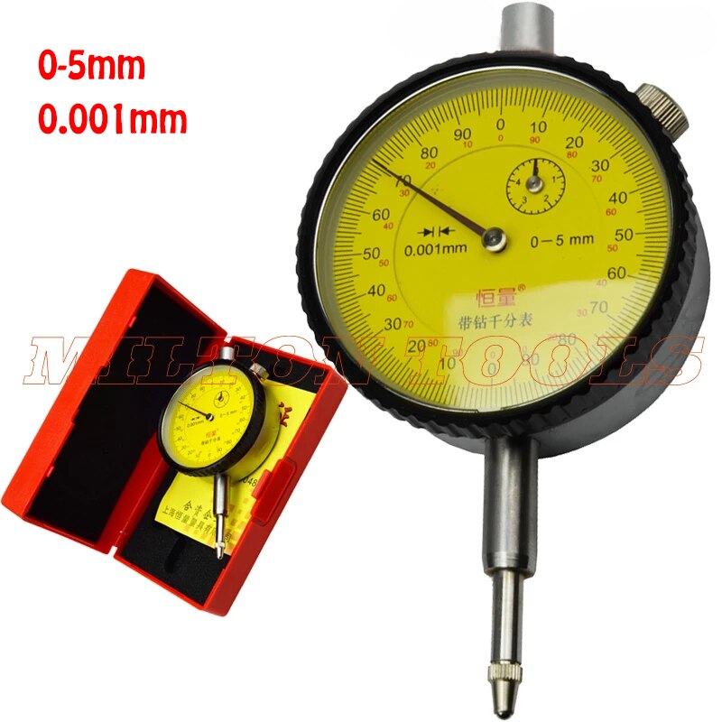 0-5mm 0,001mm Stoßfest Mikron Anzeige Juwelen Messuhr 0-1mm 0,001mm anzeige gauge