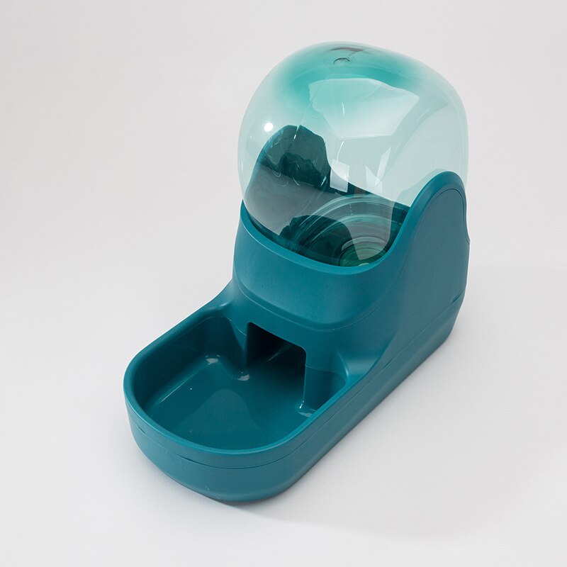 3.8L Kat Automatische Feeder Plastic Hond Waterfles Grote Capaciteit Voerbak Huisdier Voedsel Water Dispenser Puppy Drinker: Green water feeder