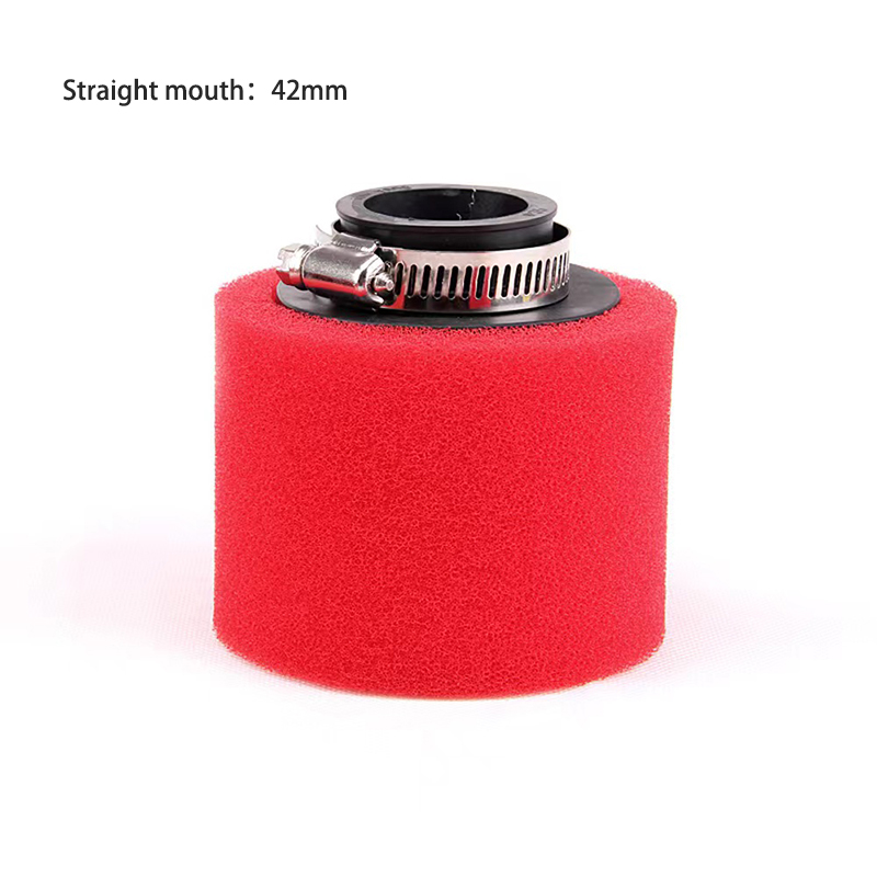 Filtro de aire de espuma roja, esponja limpiadora de 35mm, 38mm, 42mm, 45mm y 48mm para ciclomotor, Scooter, Dirt Pit Bike y motocicleta: Multicolor