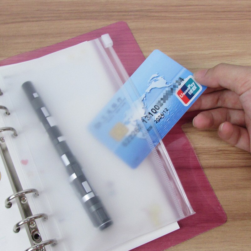 A5 A6 A7 Transparent File Holder Notebook 6 Hole L... – Grandado