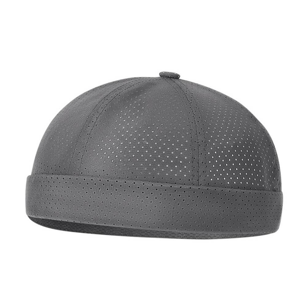zomer ademende hoed herfst randloze hoed hiphop hoed zonder rand verstelbare sneldrogende mesh hoeden unisex casual caps: Army Green