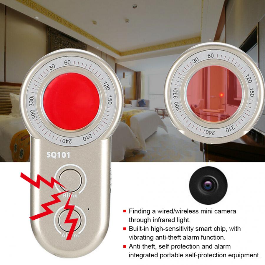 Sq101 anti-spion anti-overvågning kamera detektor infrarød anti-tyveri sikkerhedsscanner locator kompakt letvægts