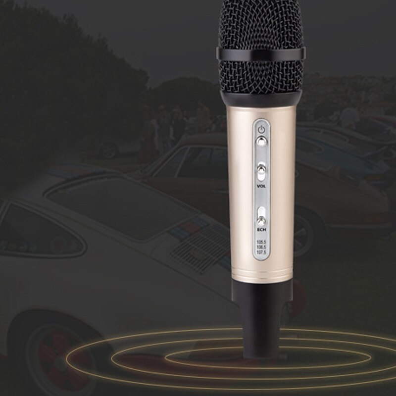 C200 micro Mini voiture micro sans fil FM Microphone suppression de bruit connexion sans fil