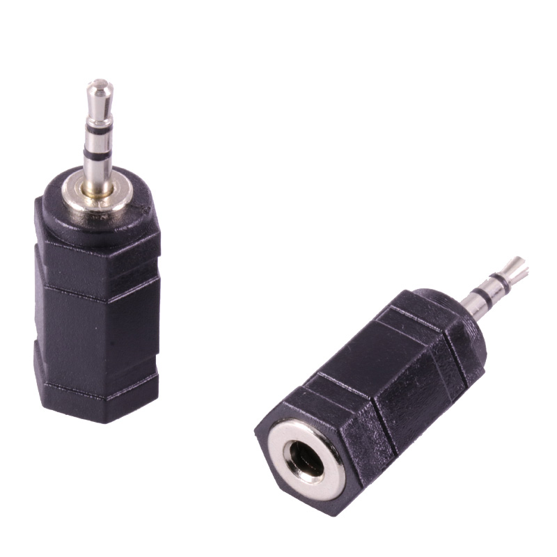 Jack 3.5 mm to 2.5 mm audio-adapter met 2.5mm mannelijke en  to 3.5mm vrouwelijke stekkers voor aux-luidsprekerkabel, stereo hoofdtelefoon, headset en microfoon