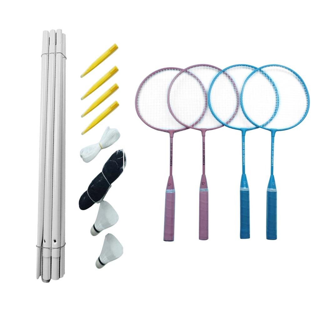 Badminton Set, Portable Outdoor Badminton Combination Set Badminton System, Suitable For Family Playing Lawn Or Beach Game Set
