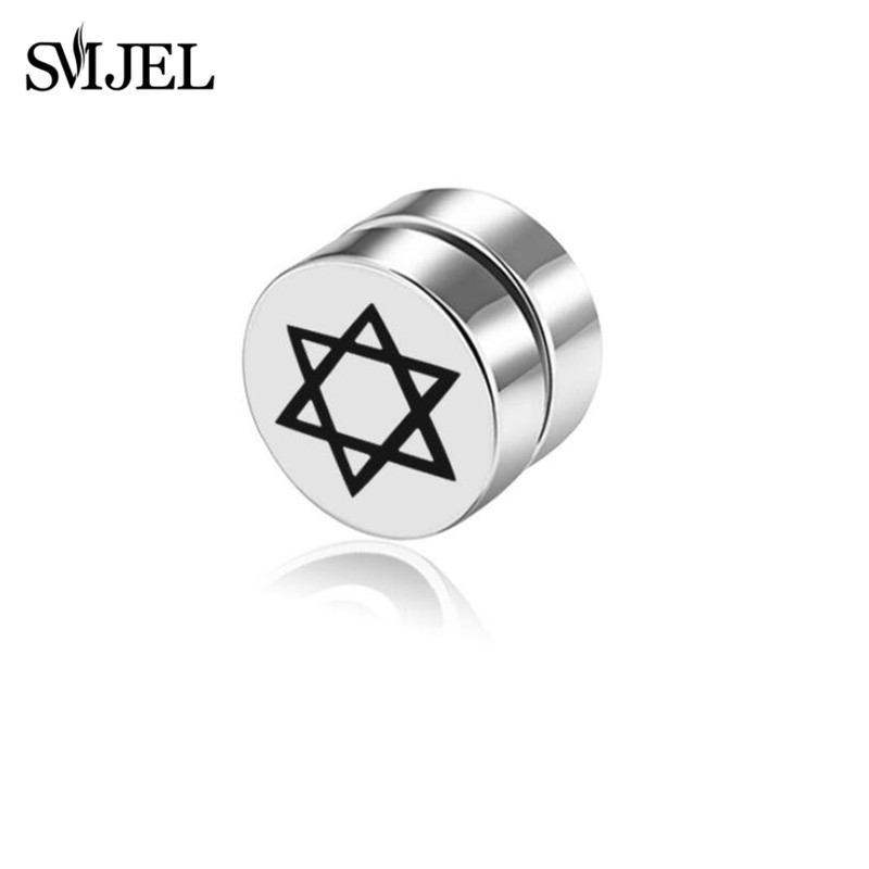 Pendientes Punk con imán fuerte para hombre y mujer, aretes sin perforación, aretes falsos, sin agujero para la oreja, , accesorios de joyería