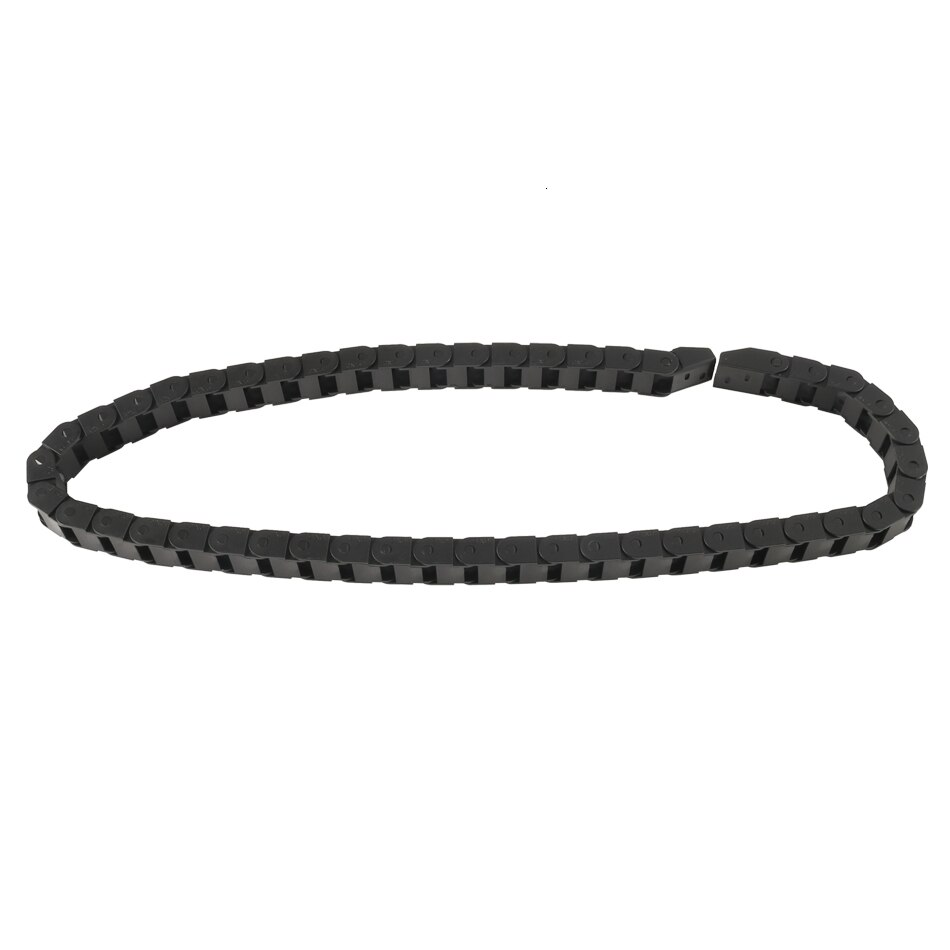 Plast stol dra 10 x 10mm l1000mm transportere metalltråd kjede dra kabel med terminal koblinger til cnc ruter maskinverktøy