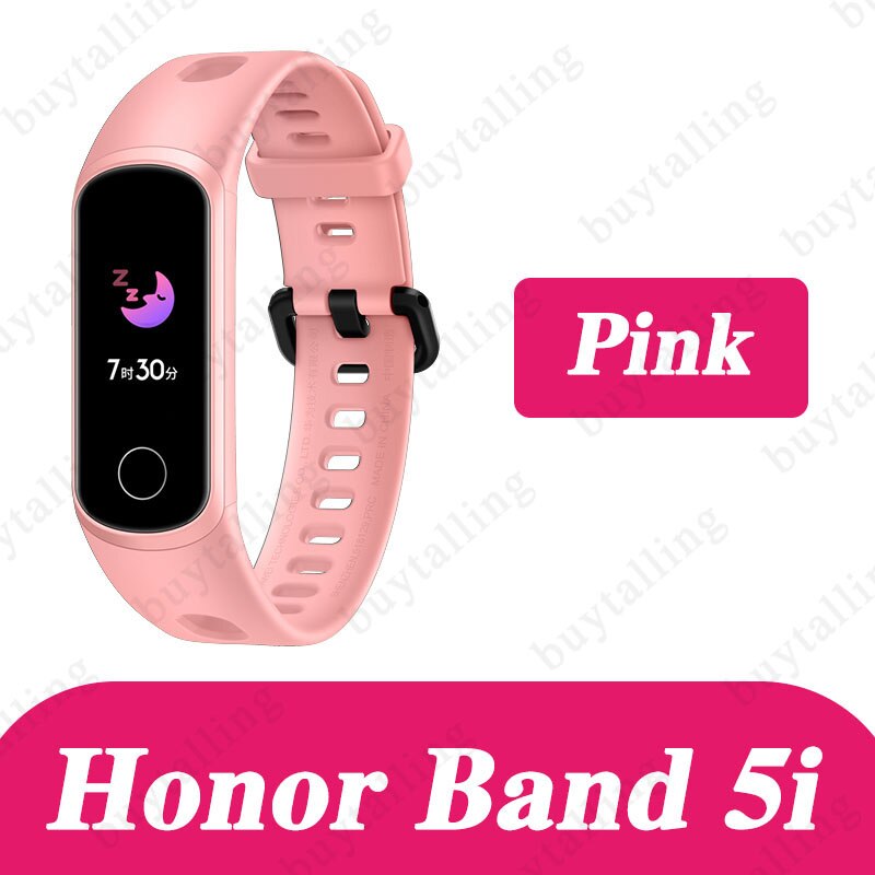 Huawei honor band 5i älykäs bändi veren happi seuranta älykello sykemittari unen seuranta musiikin ohjaus puhelun muistutus: Bändi 5i vaaleanpunainen