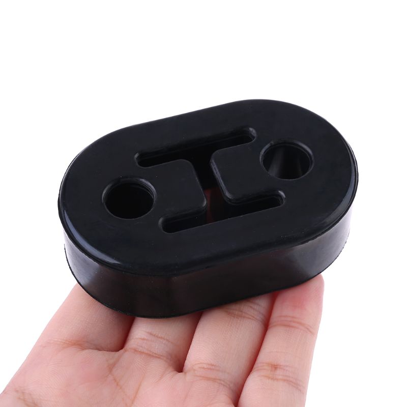 2x Heavy Duty Exhaust Hanger Bushing Support 2 Holes Bracket Rubber Mount