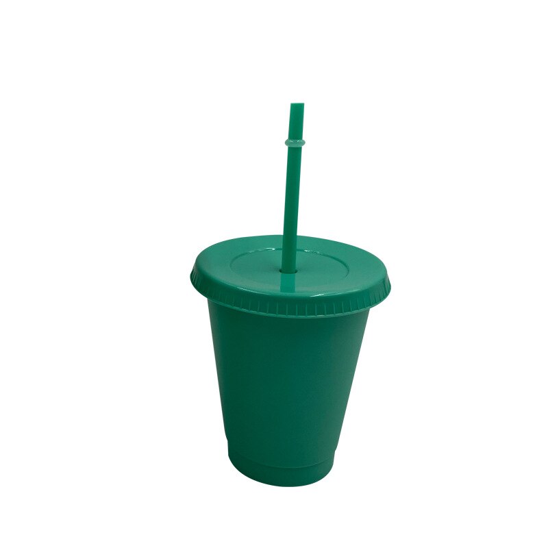 Plastic Stro Cup Multifunctionele Kerst Dag Stro Fles Outdoor Draagbare Leuke Waterfles Kantoor Drank Koffie Mok