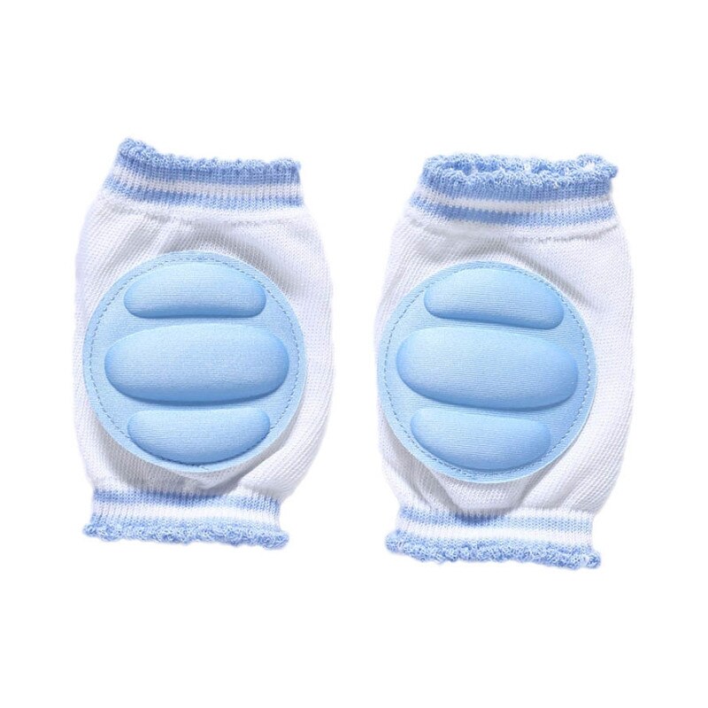 1 coppia Neonati Del bambino Ginocchiere per Bambini Rotula Traspirante Ginocchia protettore Strisciando Pastiglie Gamba Gomito Cuscino Bambini Protezione Del Ginocchio: blu