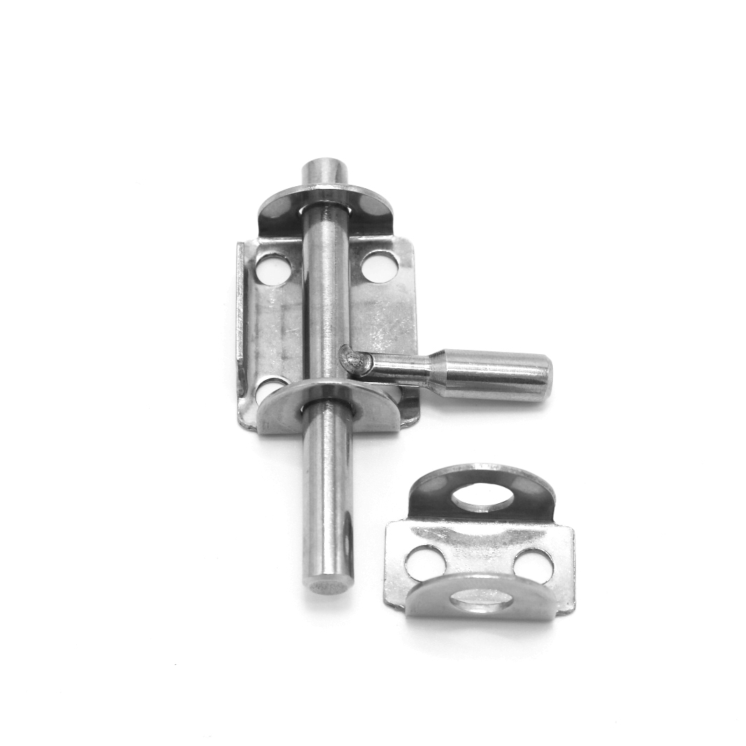 1Pc Slide Bolt Gate Latch Heavy Duty Premium Safety Stainless Steel Barrel Bolt Gate Latch Door Lock Window Latch Door Bolts