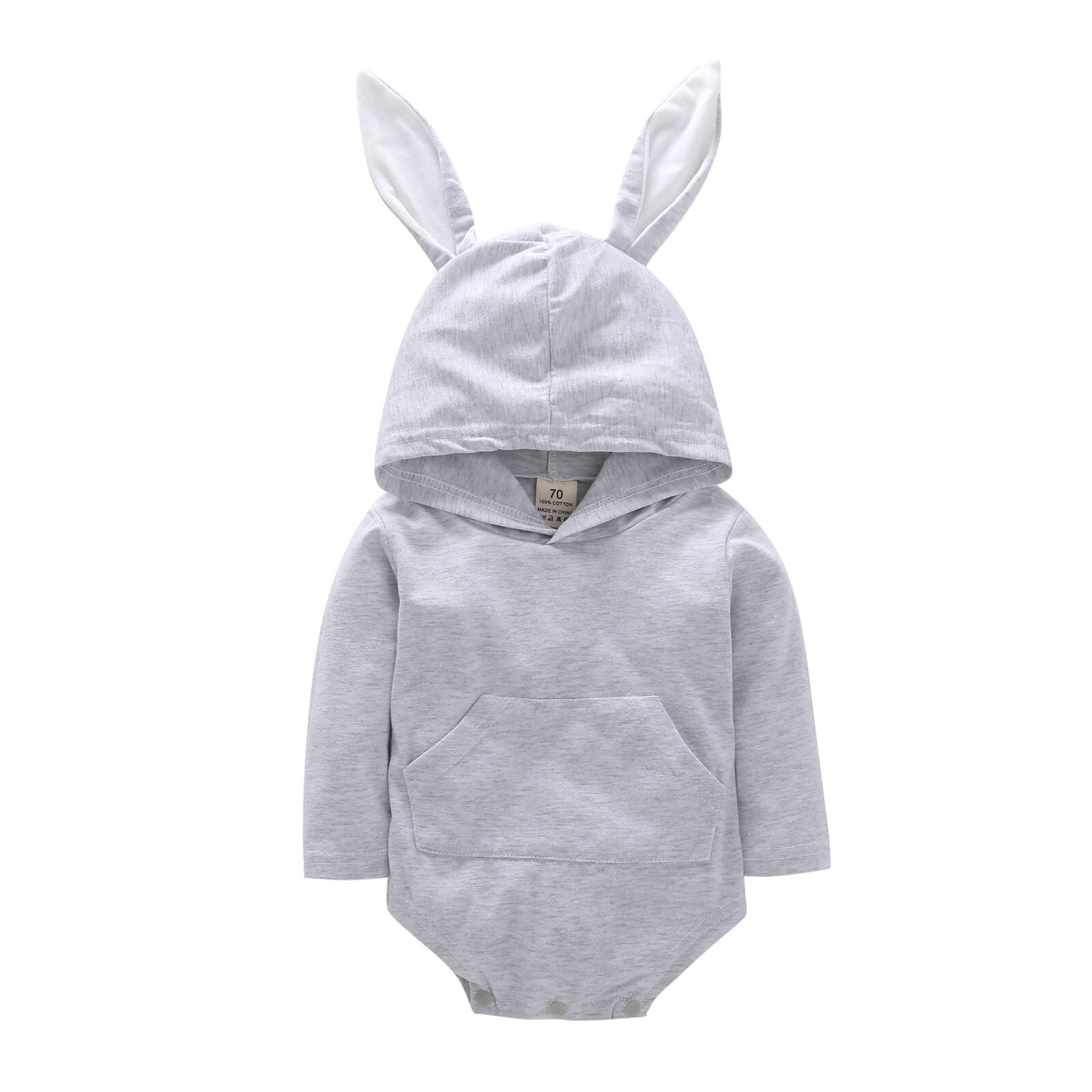 Zomer Pasgeboren Baby Kdis Meisje Jongen Hooded Bodysuit Jumpsuit Casual Kleding Pasen Outfits