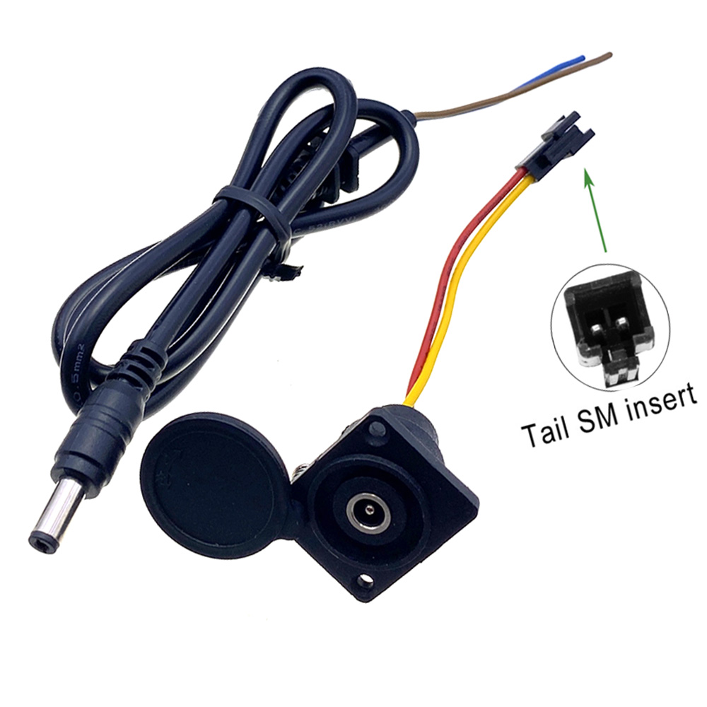  Electric Bicycle Charging Head Lithium Battery Output Line 60V Round Male and Female Base DC Charger Plug Socket RCA Connector