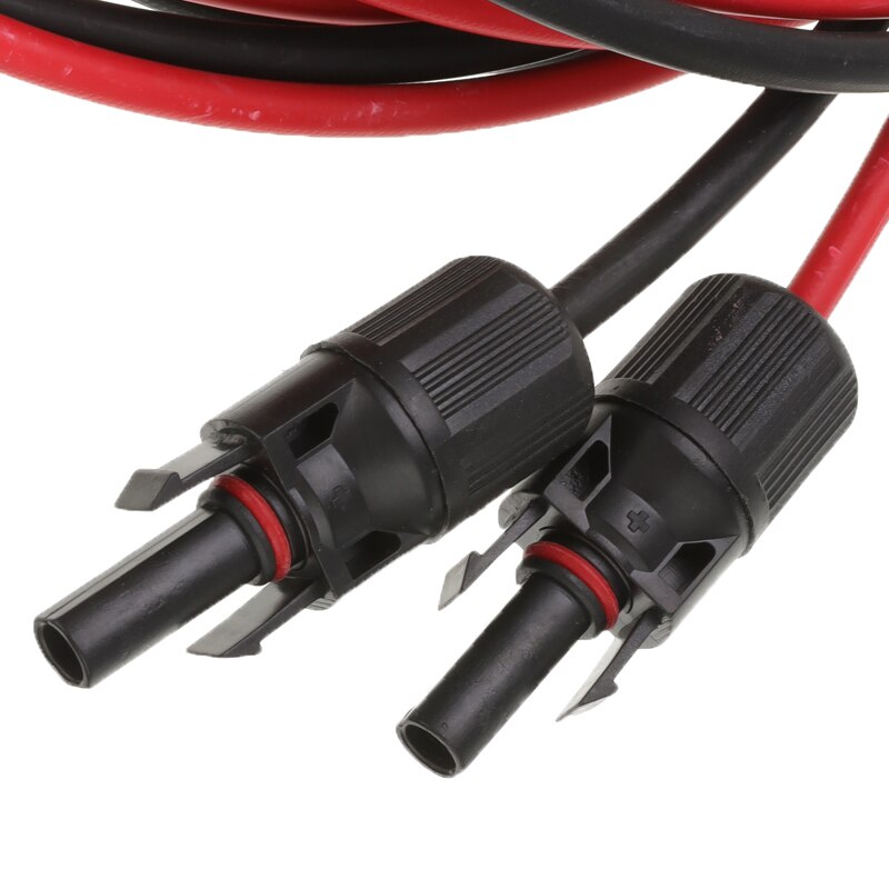 PVC Insulated Electrical PV Connector Cables Solar Panel Connect Back 10m 30ft 10AWG 12AWG 14AWG 2.5mm 4mm 6mm
