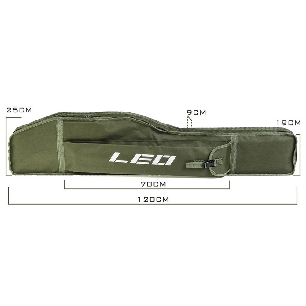 Durable Fishing Pole Storage Case Single Layer Big Easy to Package Not Easy to Fall Off Belly Sea Boat Fishing Tackle Pouch