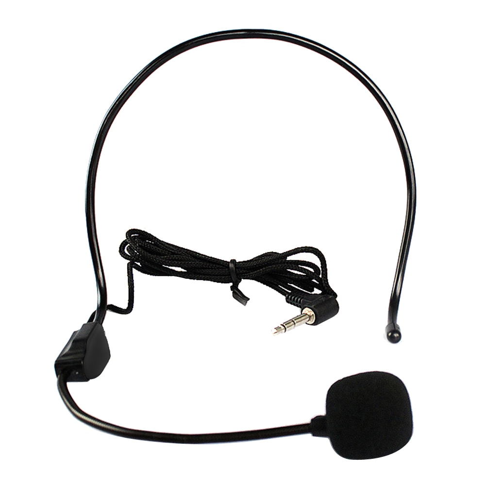 Headworn Wired Hands Free Headset Conference Microphone Mic System 3.5 mm Megaphone For Speaker Teacher Tour Guide