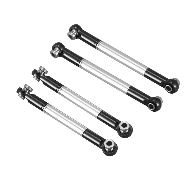 4PCS Metal Front and Rear Tie Rods for C14 C24 Semi Truck Models Upgrade Accessories