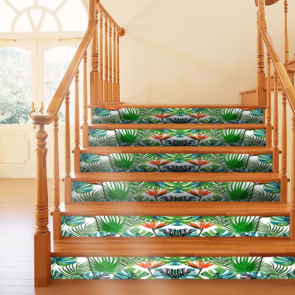 DIY Stairs Stickers Wall Sticker Trap Stickers stickers escalier contremarche 3D Simulation Stair Sticker Waterproof Z4: C
