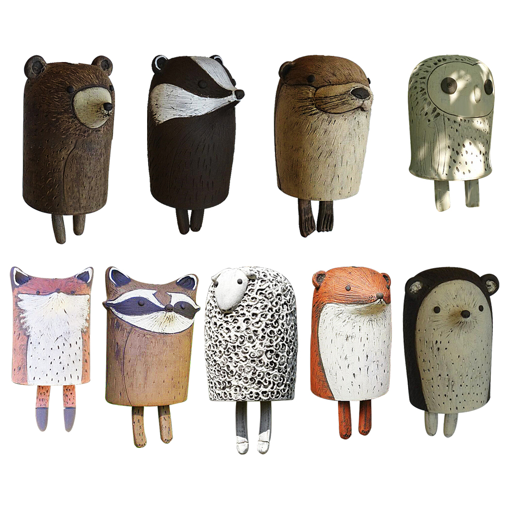 Mooie Rustieke Dier Windgong Kamer Decoratie Babykamer Decor Leuke Hars Plastic Dier Windgong