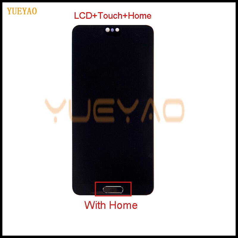 5.8 "Voor Huawei P20 Lcd Touch Screen Digitizer Vergadering Eml L29 L22 L09 AL00 Voor Huawei P20 Lcd met Frame Behuizing: LCDWithHome Black