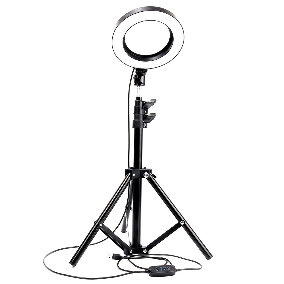 Iriodimmable Ring Led Lamp Studio Camera Ring Licht Foto Telefoon Video Light Lamp Met Statieven Selfie Stok Ring Licht Invullen