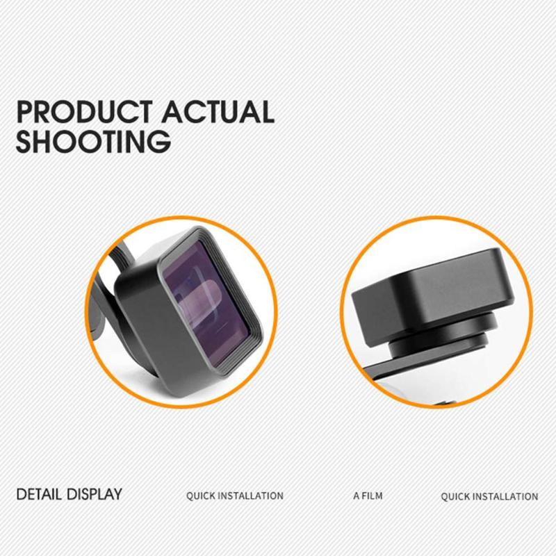 Durable Distorted Lens Classic Delicate 1.33X Widescreen Mobile Phone Anamorphic Lens for iPhone Smartphone Accessories