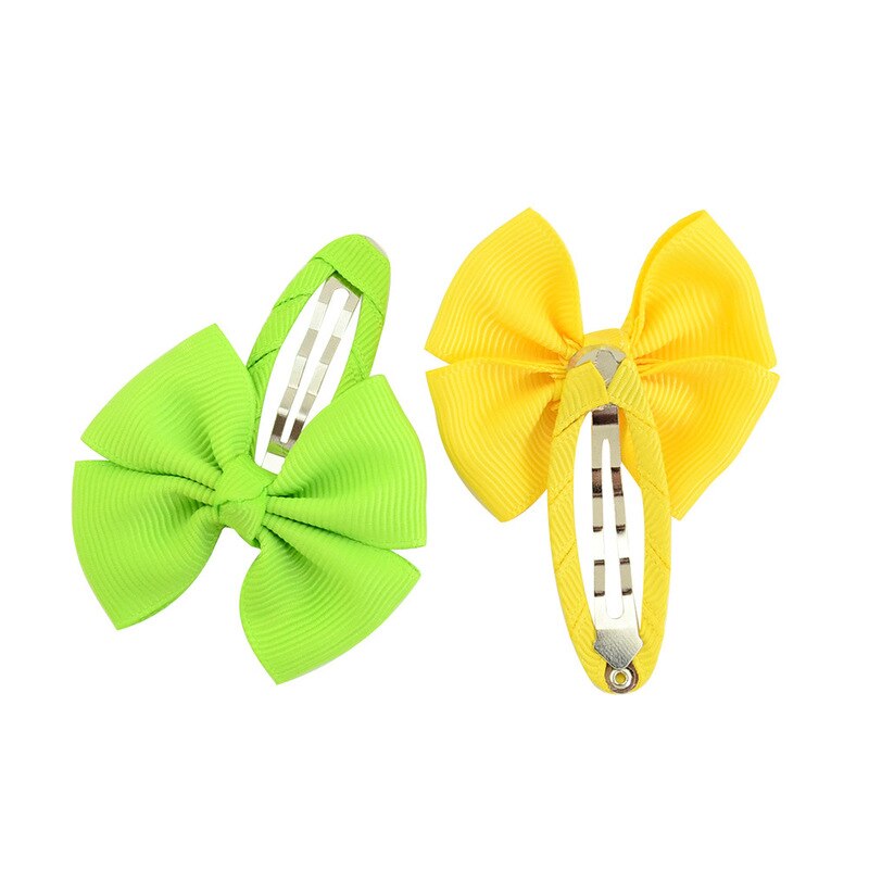 Barrettes pour cheveux à nœud papillon, couleur unie, accessoires mignons pour bébés filles, couvre-chef, Barrettes pour enfants,