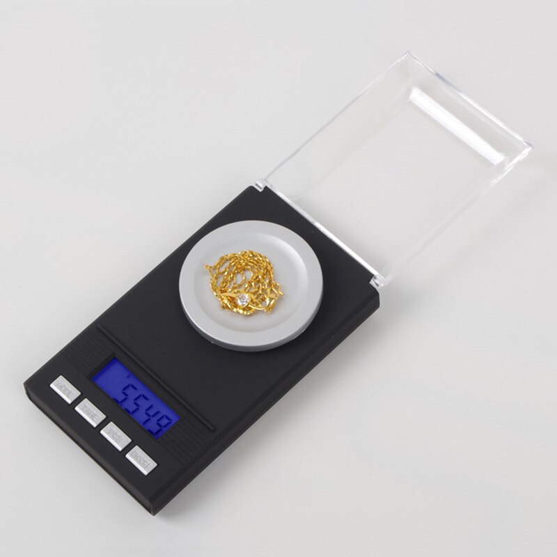 50g/0.001g Electronic Digital Milligram Scale Lab Scale Smart Electronic Balance Gram Carat Grain Reload Jewelry Millig --M25