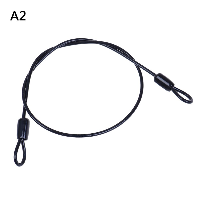 Safety Cable Steel Wire Rope 50cm For Outdoor Sports Bike Lock Bicycle Cycling Scooter Guard Security Luggage: A2