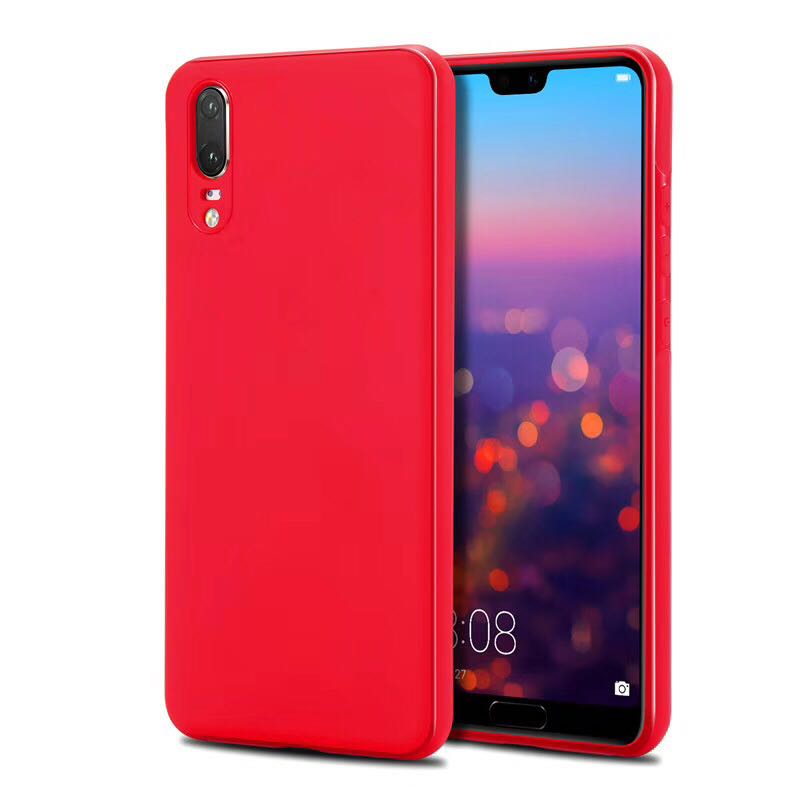 Magnetische Auto Halter Fall Für Huawei Mate 20 Weiche TPU Silikon Magnet Fall Für Huawei Mate 20 Pro P30 PRO bauen-in Metall Platte: Mate 20 / Red