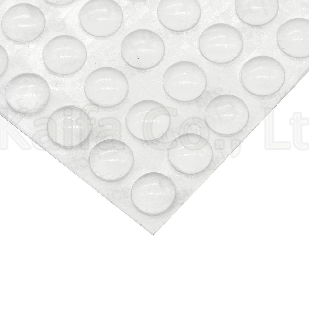 50PCS 11x 5mm Door Stops Self adhesive Silicone Pads Cabinet Bumpers Rubber Damper Buffer Cushion Furniture Hardware 11 * 5MM