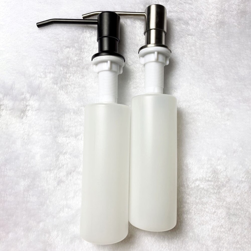 Stainless Steel Kitchen Soap Dispenser Sink Detergent Shampoo Hand Wash Soap Bottle Silver Pumps for Bathroom Hotel