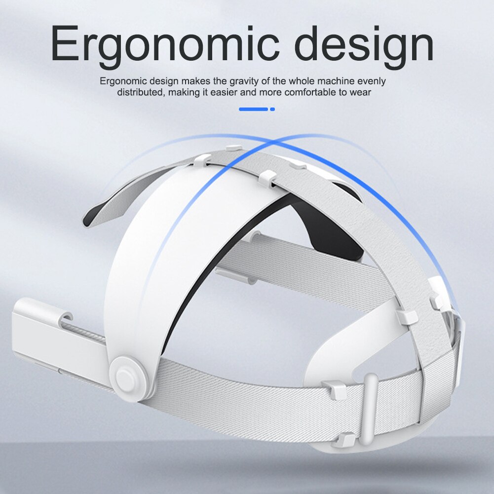 Strapazierfähiges kopfband, komfortables vr-zubehör, verstellbar, leicht zu reinigen, gaming-zubehör mit polsterung, passend für oculus quest 2