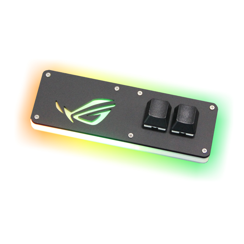 PC-SCHALTER zurücksetzen Externer Computer-Schalter RGB-Lichtmuster externe Geschmack Schreibtisch-Gastgeber-Stromversorgung Ein/Aus Atmosphärenlicht