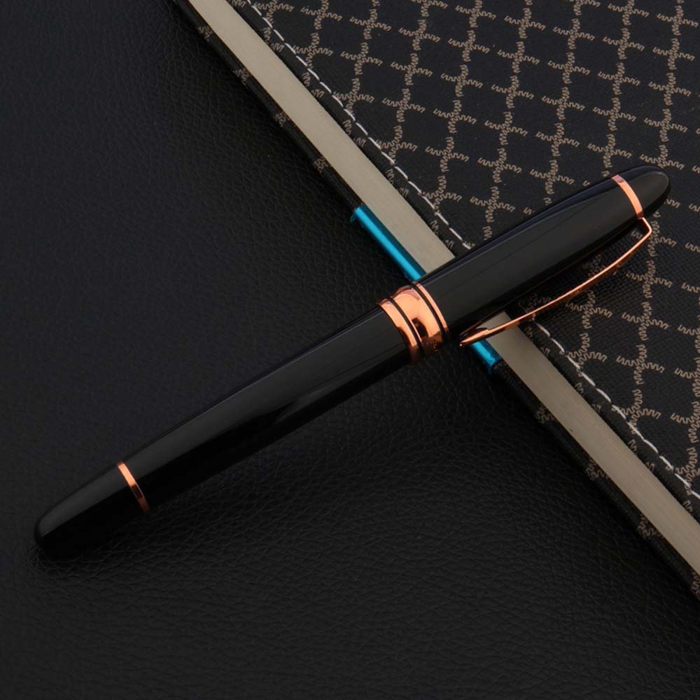 Luxury Yong Sheng 6100 Fountain Pen Metal BLACK Classic ROSE GOLDEN Pen Stickers Stationery Office School Supplies Writing
