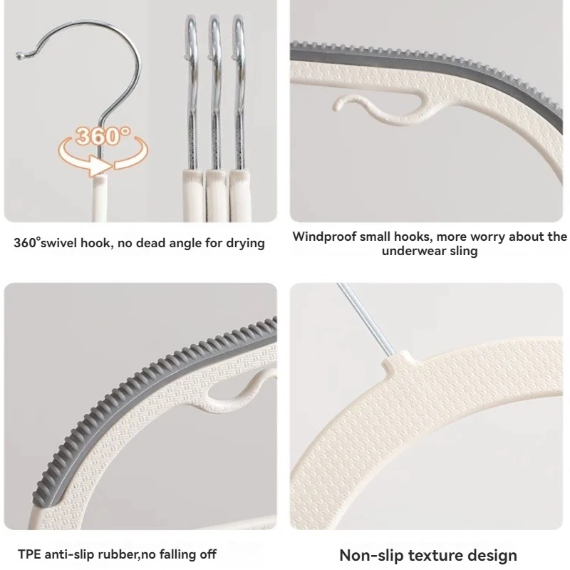 Plastic kleerhanger antislip volwassen thuisgebruik kledingkasthanger voor slaapkamer balkon drogen kledingrek