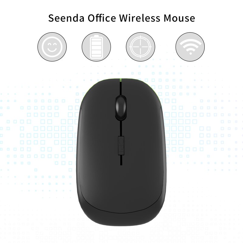 USB Wireless Mouse Nano Receiver 2.4G Super Thin Mouse for Laptop Home and Office Portable Silent Mice