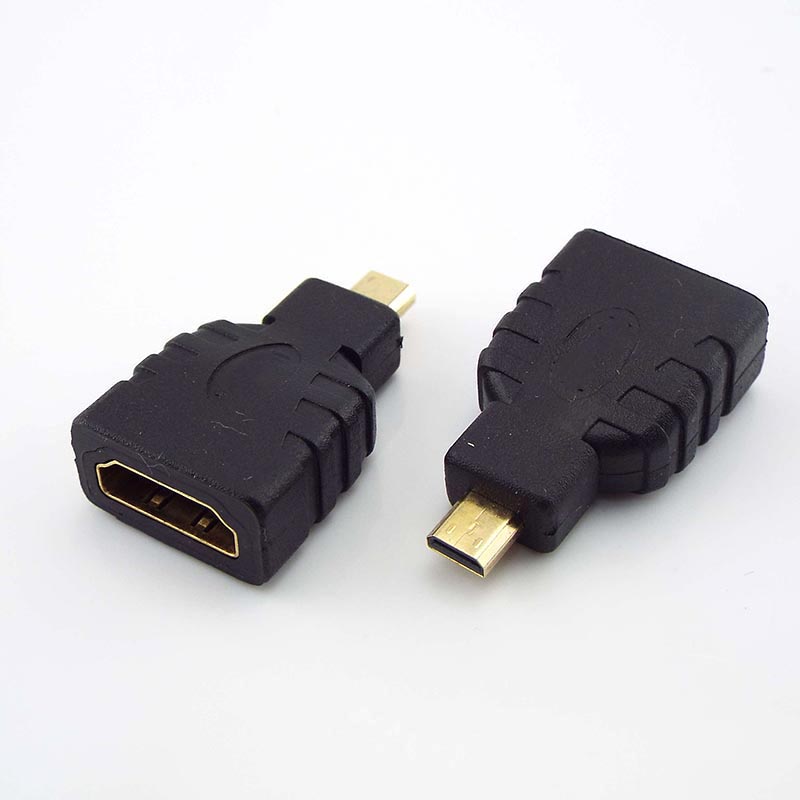 Conversor mini hdmi macho para fêmea, adaptador de micro cabo de extensão compatível com hdtv 1080p hd tv, filmadora