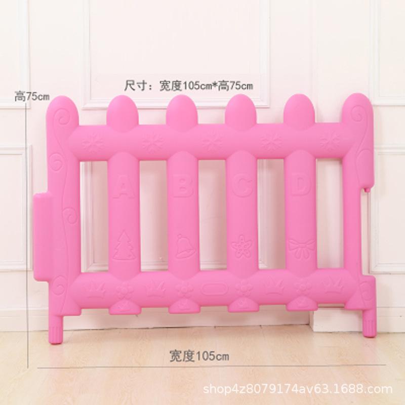 Enkelt stykke børns hegn stor størrelse barn hegn baby indendørs hjem legetøj baby plast hegn udendørs have dapn: Lyserød