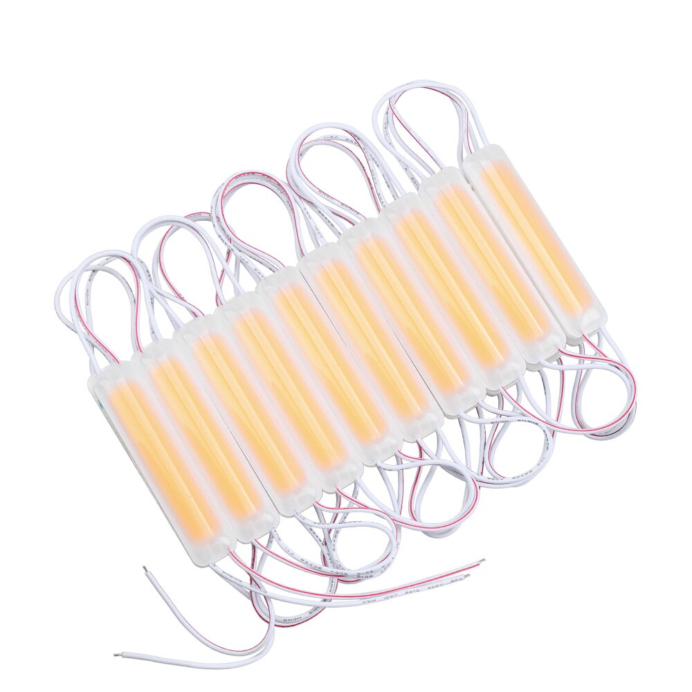 Injection COB LED Module DC12V Waterproof Advertisement LED Modules Colorful Led Backlight Channel Letter Light 20PCS/Lot: Warm White