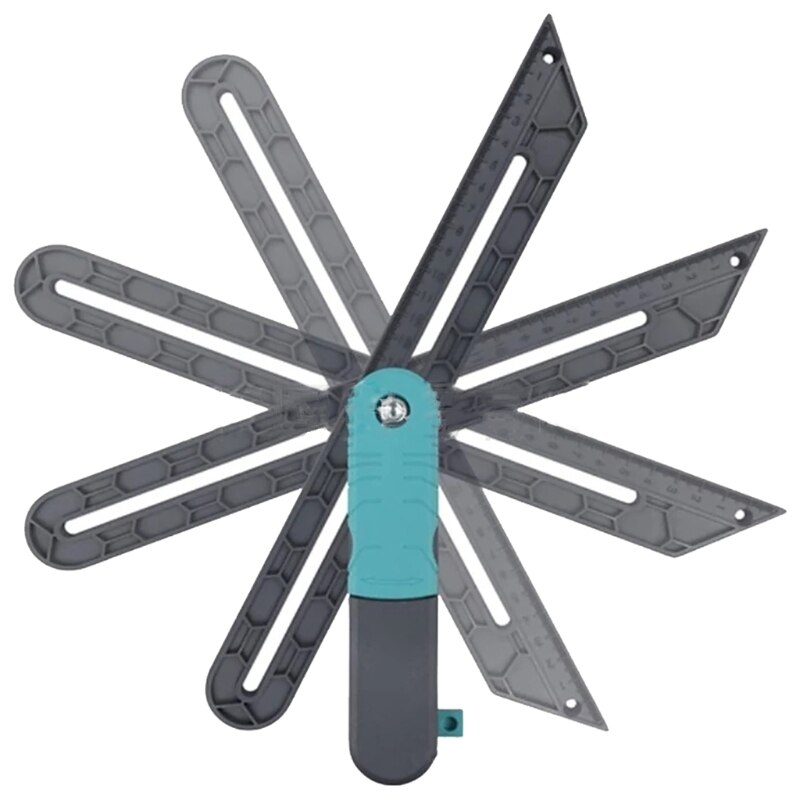 Angle Ruler Protractor Horizontal Sliding T-Bevel Square Carpenter Measuring Tape Level Measuring Tool Plastic