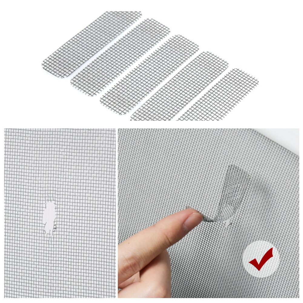 Window Screen Repair Broken Hole for Home Adhesive Anti Mosquito Fly Bug Insect Repair Screen Wall Patch Stickers Mesh