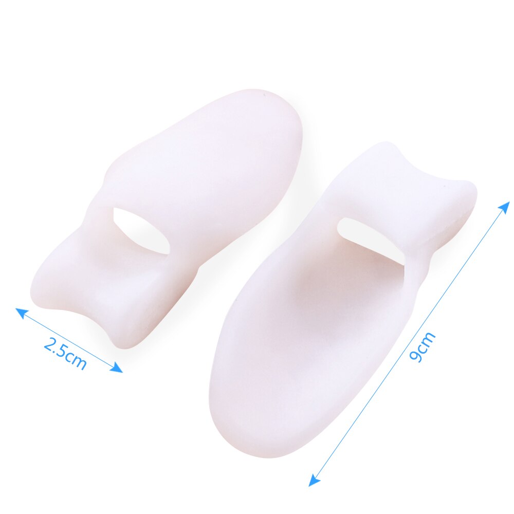 Demine Silikon Gel Zehe Separator gerader Daumen Zehe Hallux Valgus Orthese Fuß Schutz Zehe Rohr Hülse Pedikübetreffend Kappe Einsatz